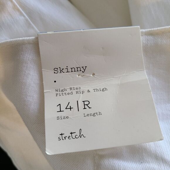 A New Day White Skinny Pants size 14 NEW WITH TAGS - Picture 10 of 10